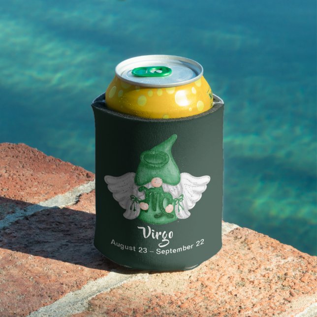 Gnome Virgo Astrology Sign Angel Can Cooler (In Situ Pool)