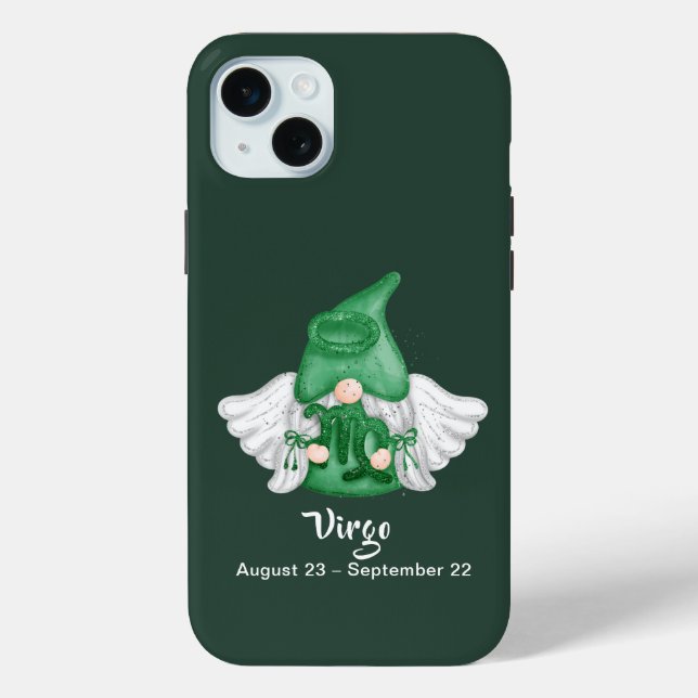 Gnome Virgo Astrology Sign Angel Case-Mate iPhone Case (Back)