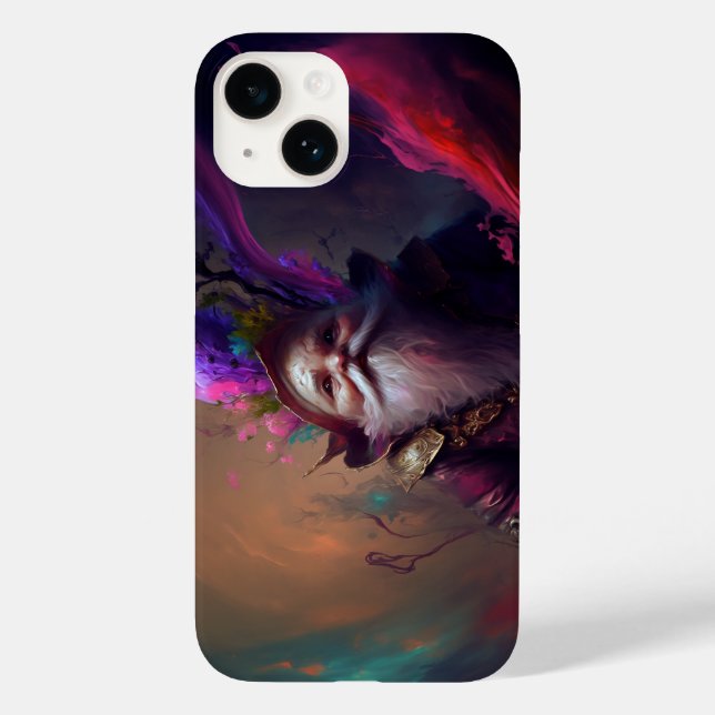 Gnome Warlock Fantasy Phone Case | Mage Art (Back)