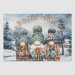 Gnome Watercolor Winter Christmas Tissue Paper<br><div class="desc">Gnome Watercolor Winter Christmas</div>