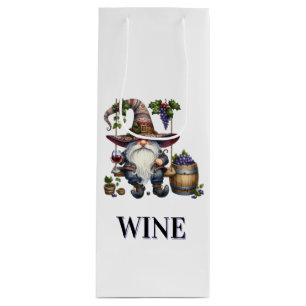 Gnome wine gift bag