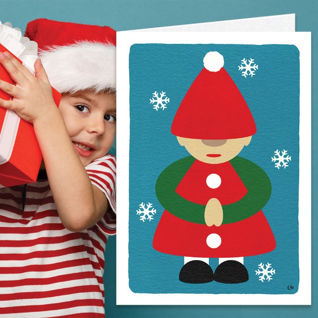 Gnome Winter Snowflakes Blank Card (Creator Uploaded)