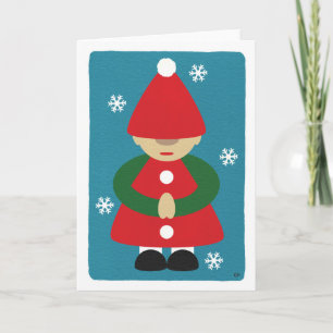 Gnome Winter Snowflakes Holiday Card