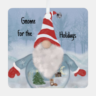 Gnome Winter Wonderland Metal Tree Decoration