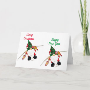 GNOME WISHES FOR CHRISTMAS/NEW YEAR TOO! CARD