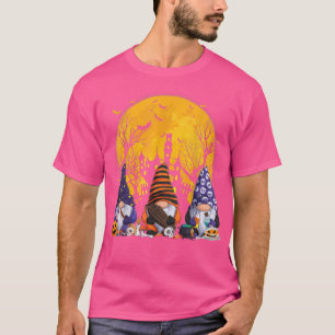 Gnome Witch Halloween Pumpkin Autumn Fall Holiday  T-Shirt