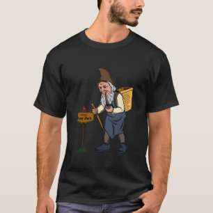 Gnome with a Basket T-Shirt Victorian Gnome Gift