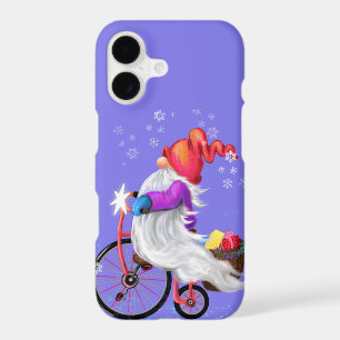 Gnome with Bike and Gifts Christmas iPhone Case