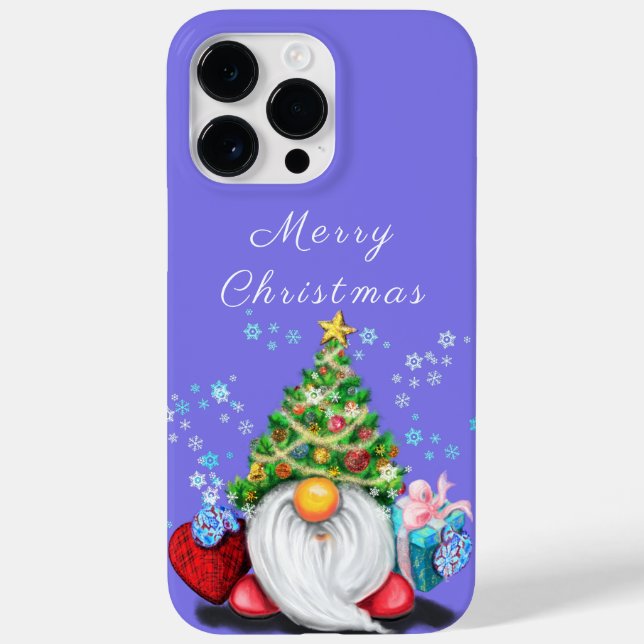 Gnome with Gift Christmas iPhone Case (Back)