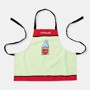 Gnome with heart All-Over Print Apron