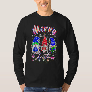 Gnome Xmas Pyjamas Garden Merry Christmas Matching T-Shirt