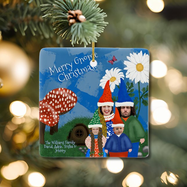 Gnome Your Family Ceramic Ornament (Creator Uploaded)