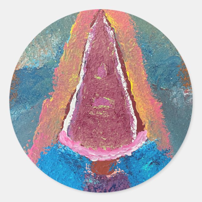Gnomeification round sticker (Front)