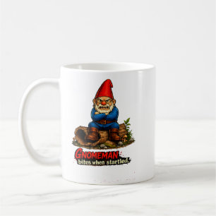 Gnomeman Bites When Startled Funny Fantasy Gnome Coffee Mug