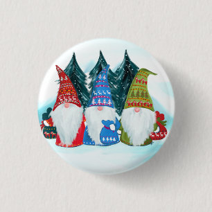 GNOMES 3 CM ROUND BADGE