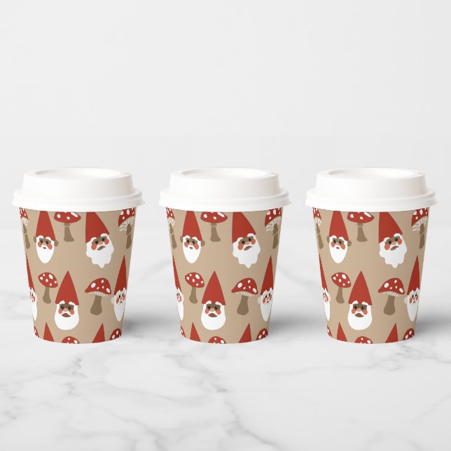 Gnomes and Mushrooms Mug Paper Cups (Multi)