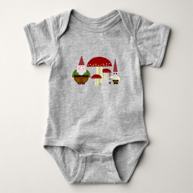 Gnomes Baby Bodysuit (Front)