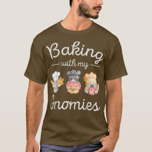 Gnomes Baking Women Funny Gnome Lover 1814 T-Shirt