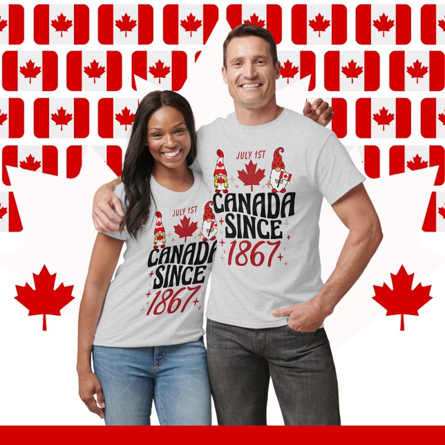 Gnomes Canada Since 1867 Holiday Unisex T-Shirt (Gnomes Canada Since 1867 Holiday Unisex T-Shirt allows you to celebrate Canada Day in style. )