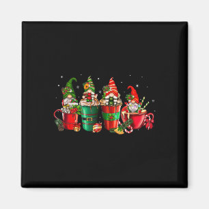 Gnomes Christmas Coffee Cups Latte Drink Outfit Ch Magnet
