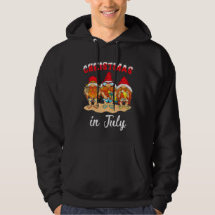 Gnomes Christmas In July Hawaiian Summer Beach Hoodie