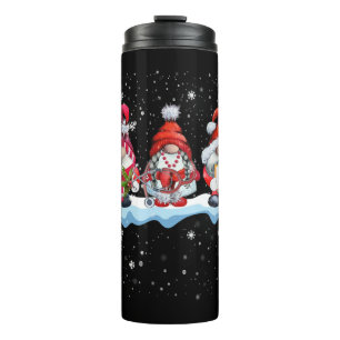 Gnomes Christmas Nurse Phlebotomy Thermal Tumbler