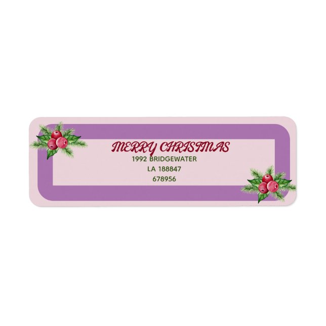 Gnomes Christmas Return Address Labels (Front)
