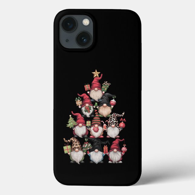 Gnomes Christmas Tree Funny Xmas Holidays Case-Mate iPhone Case (Back)