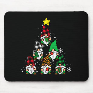 Gnomes Christmas Tree Funny Xmas Holidays Men Wome Mouse Pad