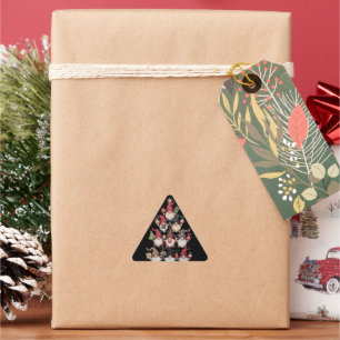 Gnomes Christmas Tree Funny Xmas Holidays Triangle Sticker