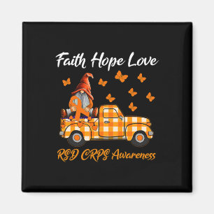 Gnomes Faith Hope Love Rsd Crps Awareness Magnet
