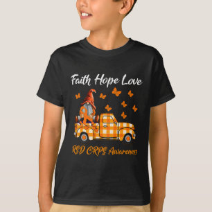 Gnomes Faith Hope Love Rsd Crps Awareness  T-Shirt