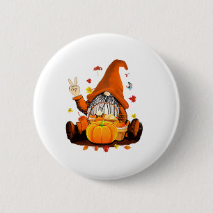 Gnomes Fall Autumn Cute Halloween Thanksgiving Lon 6 Cm Round Badge