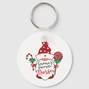 Gnome's Favourite Nurse   Key Ring