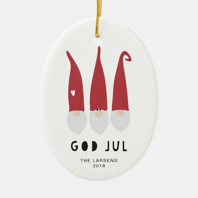 Gnomes for Christmas Ornament (Front)