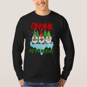 Gnomes For Xmas Holidays Three Gnomes With Presen T-Shirt