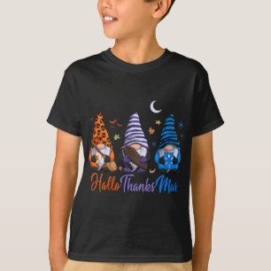 Gnomes Halloween Thanksgiving Christmas Happy Hall T-Shirt