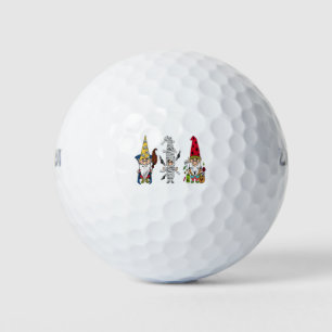 Gnomes Halloween Thanksgiving Christmas Trick Or T Golf Balls