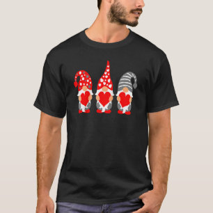 Gnomes Hearts Valentine Day For Couple Raglan Base T-Shirt