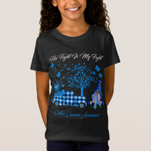 Gnomes His Fight Is My Fight Colon Cancer Awarenes T-Shirt