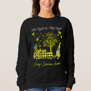 Gnomes His Fight Is My Fight Ewings Sarcoma Awaren Sweatshirt