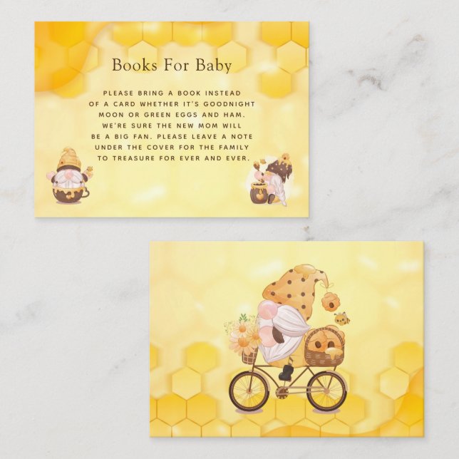 Gnomes Honeycomb Any Child Books For Baby Business Card (Front/Back)