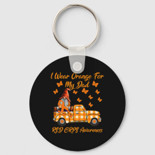 Gnomes I Wear Orange For My Dad Rsd Crps Awareness Key Ring