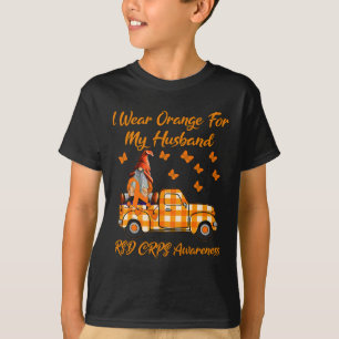 Gnomes I Wear Orange For My Husband RSD CRPS Aware T-Shirt