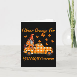 Gnomes I Wear Orange For Rsd Crps Awareness  Card