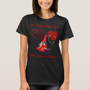 Gnomes I Wear Red For Heart Disease Awareness T-Shirt