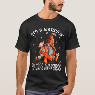 Gnomes I'm A Warrior Rsd Crps Awareness Butterfly  T-Shirt