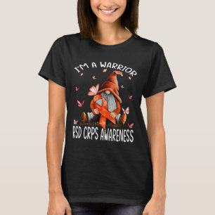 Gnomes I'm A Warrior Rsd Crps Awareness Butterfly T-Shirt