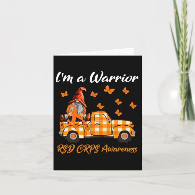 Gnomes I'm A Warrior Rsd Crps Awareness  Card (Front)