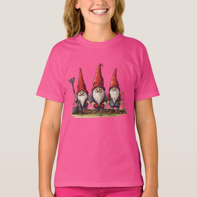 Gnomes in Bloom: Spring T-Shirt (Front)